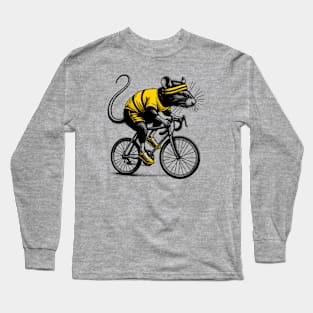 Cute Cycling Rat Long Sleeve T-Shirt